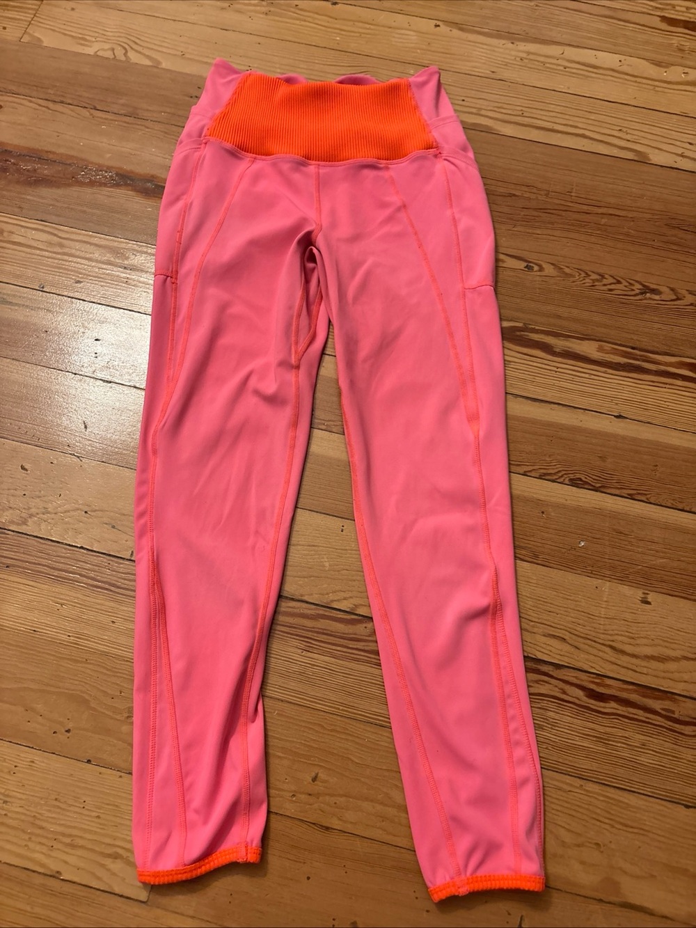 FP Movement Leggings Women M Coral Pockets High Rise Ankle OB1309820